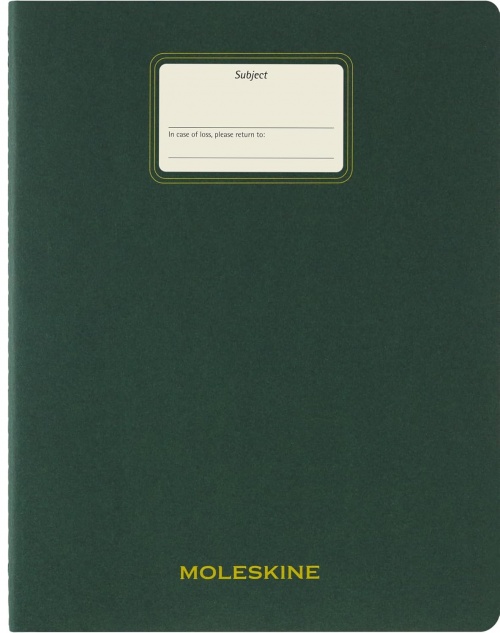 Zeszyt Moleskine Student Cahier XXL (21.6X27.9 cm) Gładki Zielony Mirt (Moleskine Student XXL Plain Myrtle Green Soft Cover) - 8056999276911
